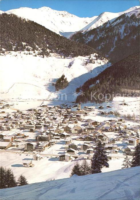 Nauders Tirol am Reschenpass Winterpanorama Alpen