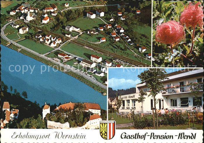 Wernstein Inn Gasthof Pension Wendl Blumen Fliegeraufnahme