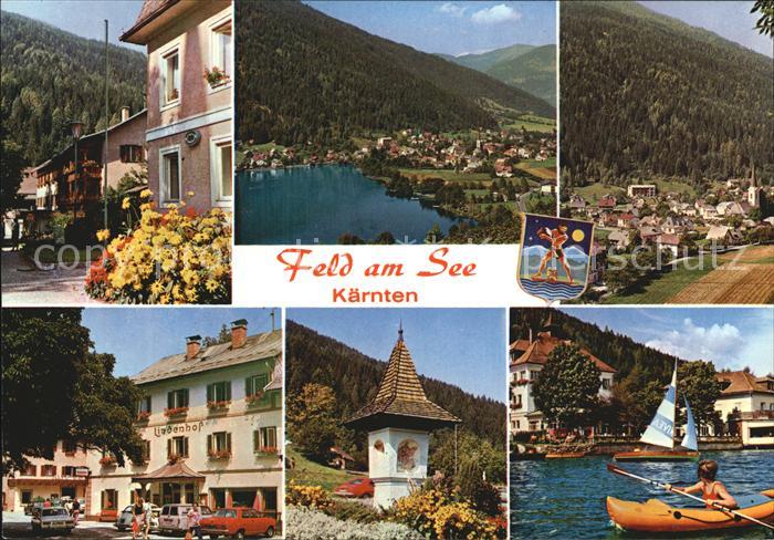 Feld See Ortsansichten Bildstock Wassersport