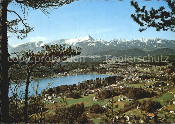 Velden Woerthersee Kurbad Badeort Alpenpanorama Mittagskogel Julische Alpen