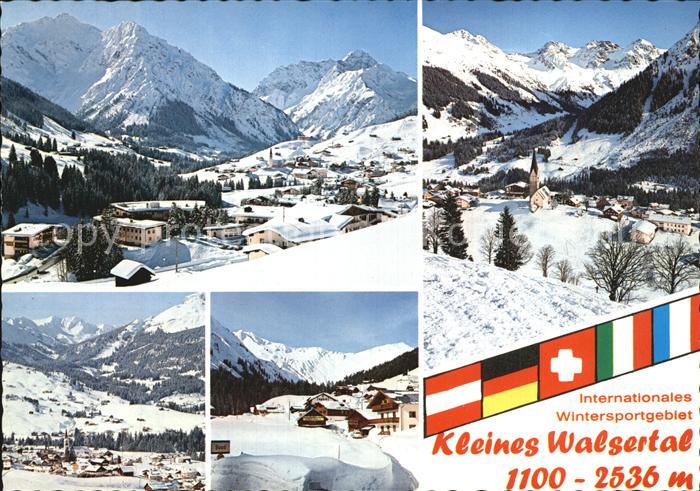 Kleinwalsertal Panorama Wintersportgebiet Alpen