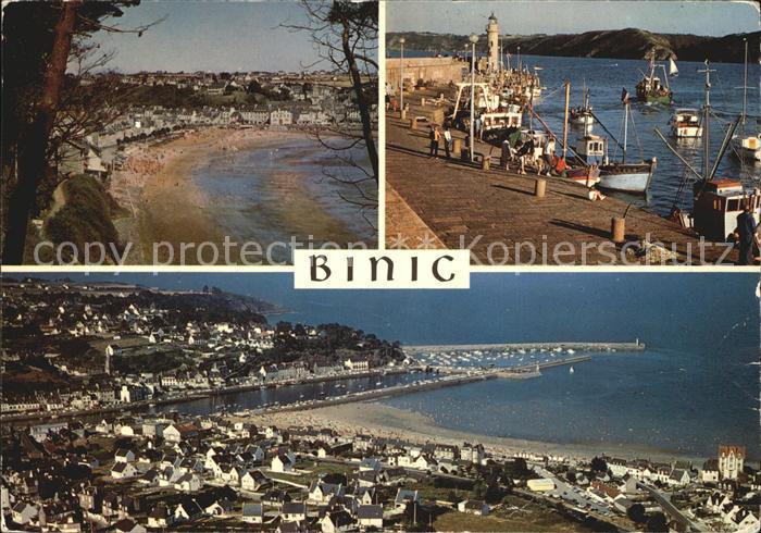 Binic Cotes d Armor Baie de Saint Brieuc Plage de la Bauche