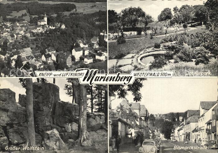 Marienberg Westerwald Kurpark Bismarckstrasse Grosser Wolfstein Felsen Kneipp un