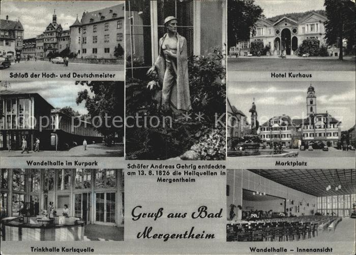 Bad Mergentheim Schloss Hotel Kurhaus Marktplatz Schaefer Andreas Gehrig Denkmal