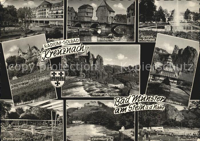 Bad Muenster Stein Ebernburg Kurhaus Brueckenhaeuser Kurpark Baederhaus Rheingra