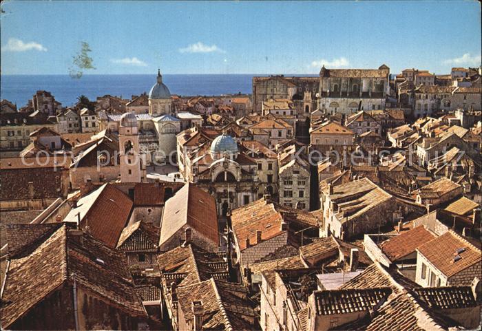 Dubrovnik Ragusa Blick ueber die Altstadt