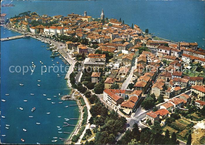 Porec Altstadt Halbinsel Fliegeraufnahme