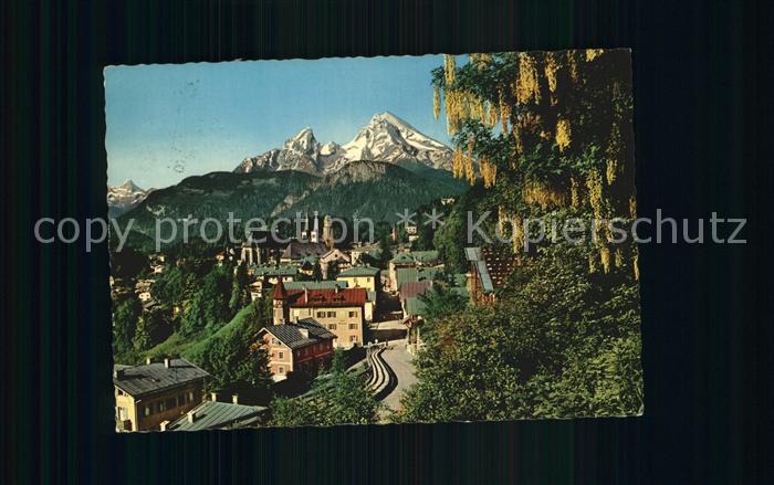 BERCHTESGADEN Bayern Ortsansicht mit Watzmann Berchtesgadener Alpen