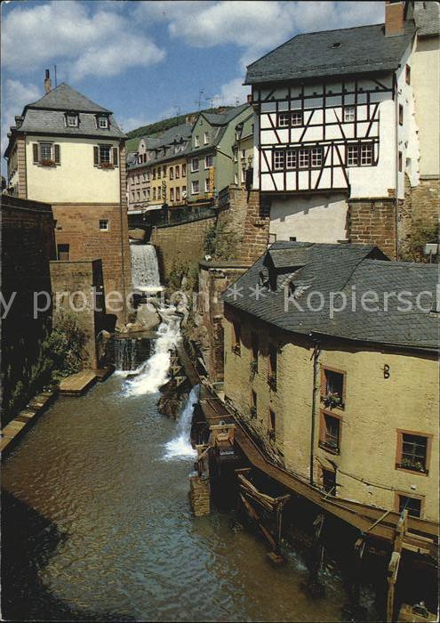Saarburg Saar Wasserfall Leukbach Alte Muehlen Altstadt