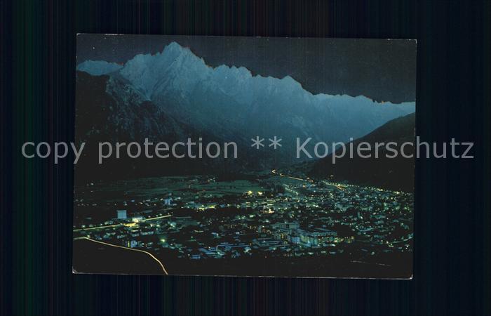 Lienz Tirol Panorama mit Spitzkofel Lienzer Dolomiten Nachtaufnahme