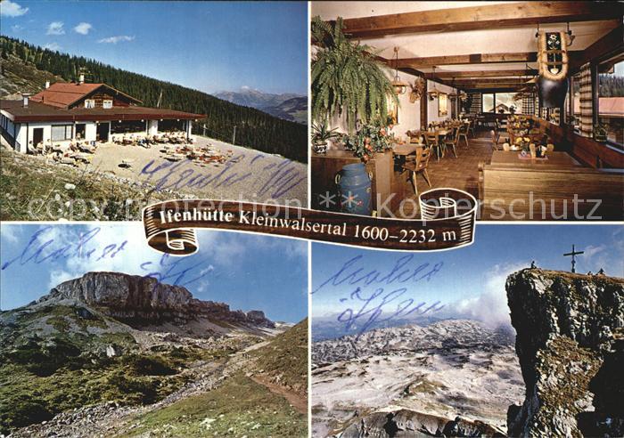 Hirschegg Kleinwalsertal Vorarlberg Ifenhuette Berggaststaette Gipfelkreuz Gebir