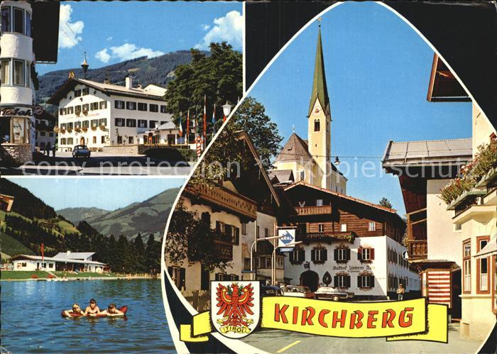 Kirchberg Tirol Platz Hotel Restaurant Kirche Badesee