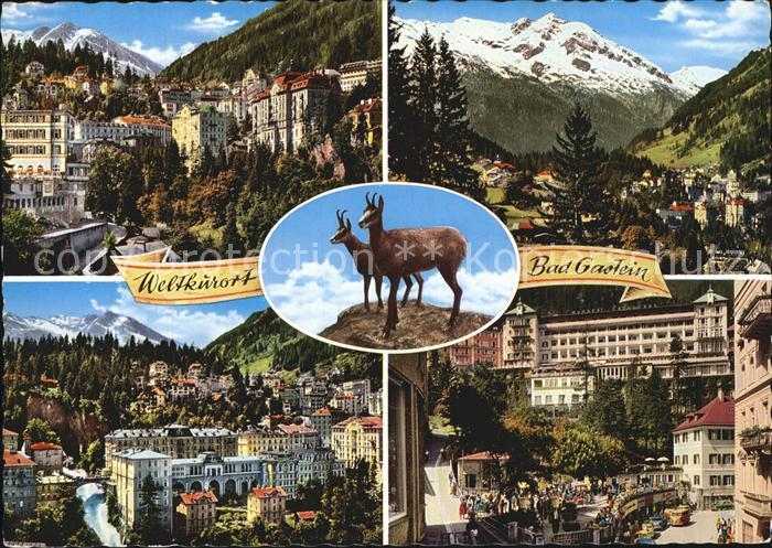 Bad Gastein Thermalbad Wintersportplatz an der Tauernbahn Alpenblick Gemsen