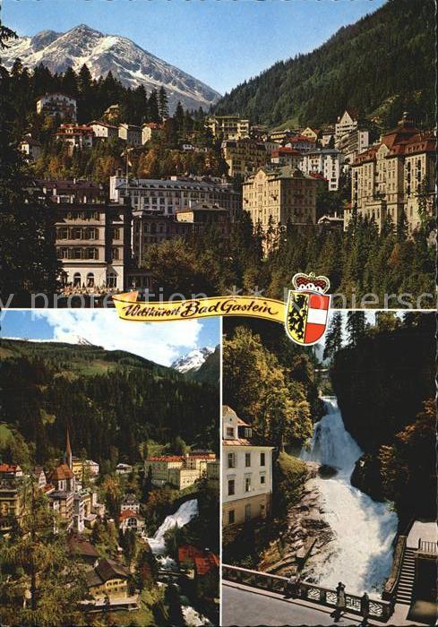 Bad Gastein Thermalbad Wintersportplatz an der Tauernbahn Wasserfall