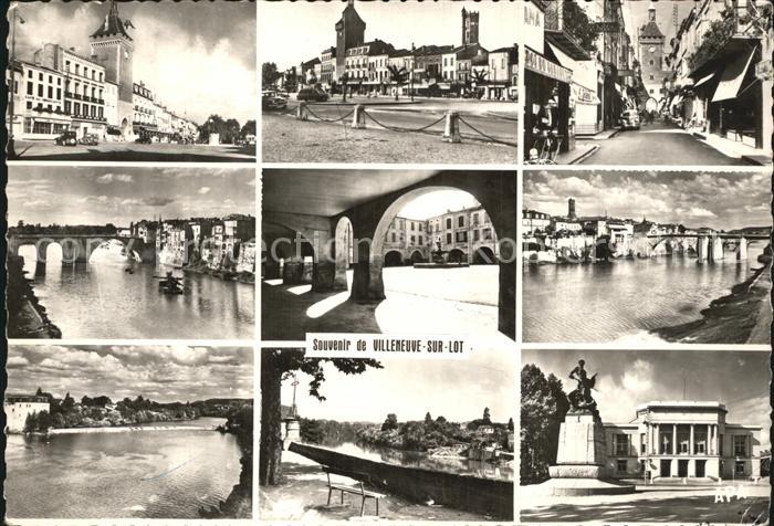 Villeneuve-sur-Lot Vues partielles Batiments Ponts