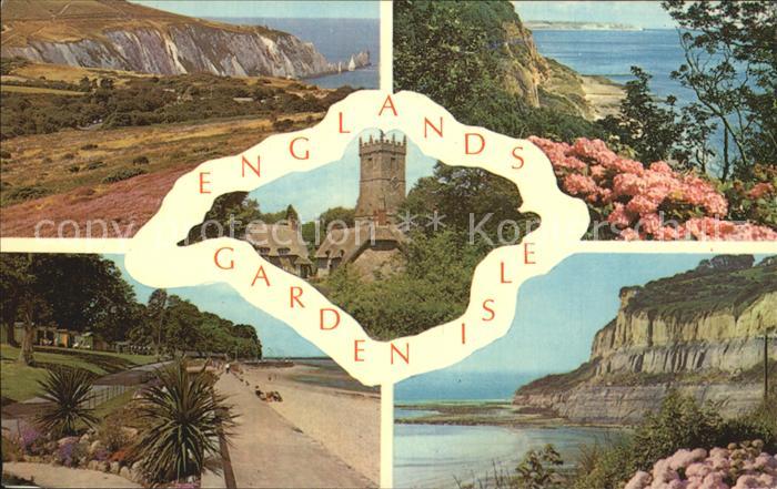 Alum Bay Isle of Wight Needles Hydrangeas Luccombe Chine Appley Gardens