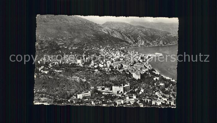 Menton Alpes Maritimes Fliegeraufnahme