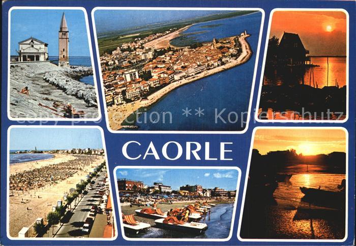 Caorle Venezia Fliegeraufnahme Strand