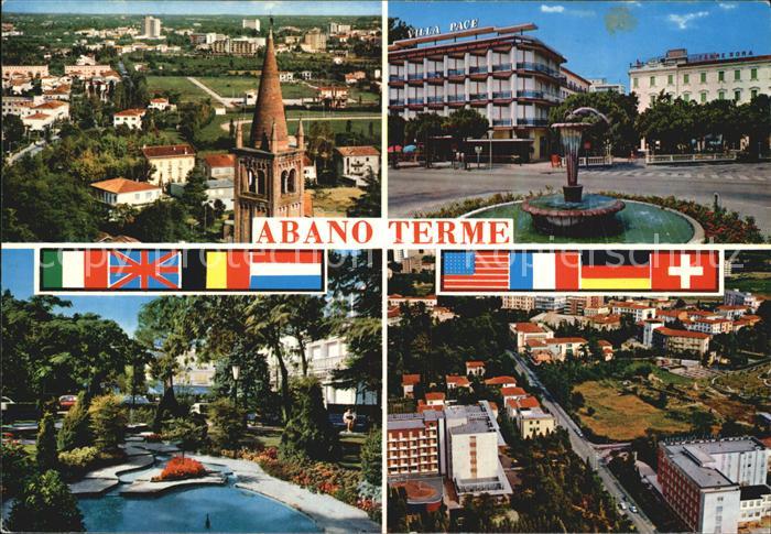 Abano Terme Brunnen Fliegeraufnahme