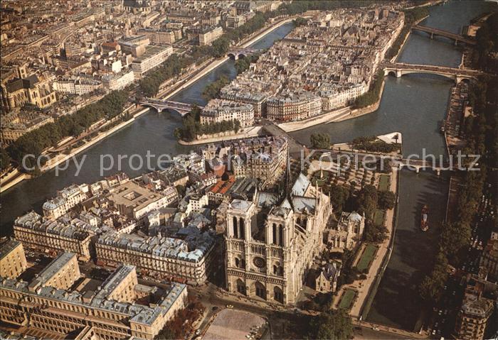 Paris Fliegeraufnahme Notre-Dame Saint-Louis
