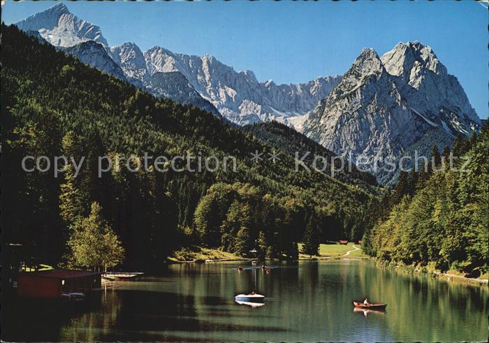 GARMISCH-PARTENKIRCHEN Bayern Riessersee Zugspitzgruppe