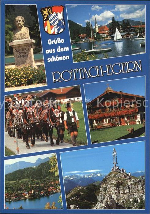 Rottach-Egern Denkmal Koenig Max-Josef I Egener Bucht Rosstag