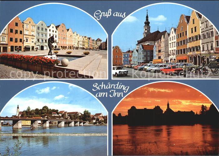 Schaerding Bruecke Brunnen