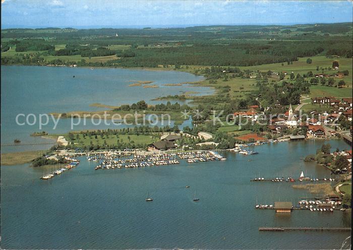 Seebruck Chiemsee Fliegeraufnahme