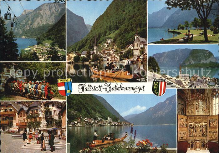 Hallstatt Austria Seilbahn Brunnen Boot