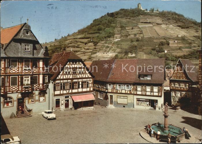 Heppenheim Bergstrasse Marktplatz Ruine Starkenburg