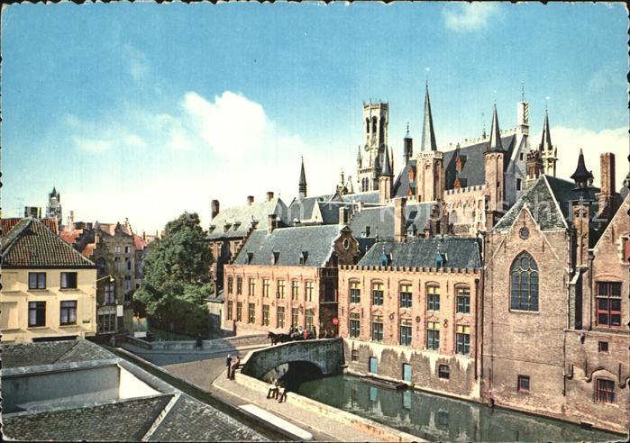 BRUGGE Bruges Belgie Achterkant Stadhuis Belfort