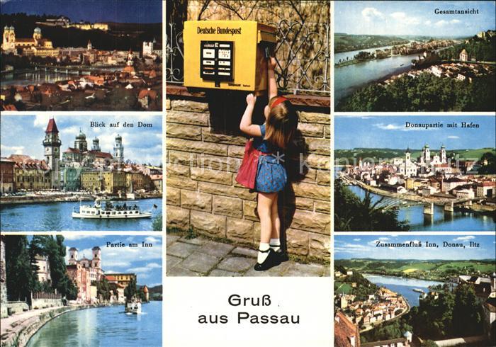 PAssAU Bayern Dom Hafen Zusammenfluss Inn Donau Ilz