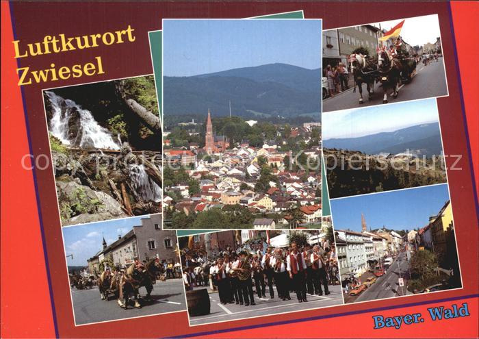 Zwiesel Niederbayern Gesamtansicht Trachtenumzug