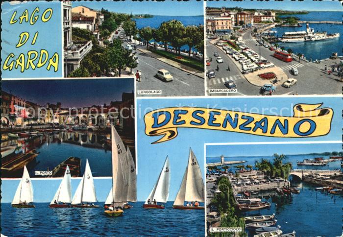 Desenzano Lago di Garda Hafen mit Personenschiff Regatta