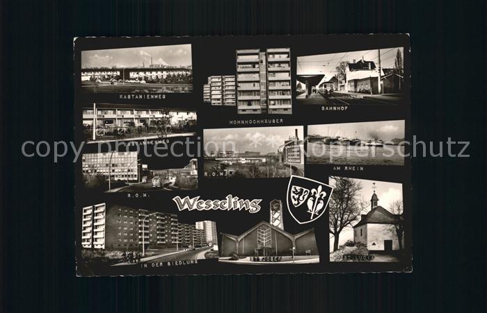 Wesseling Bahnhof Rhein Kastanienweg