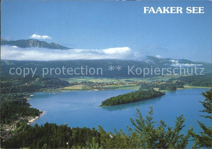 Faakersee Fliegeraufnahme