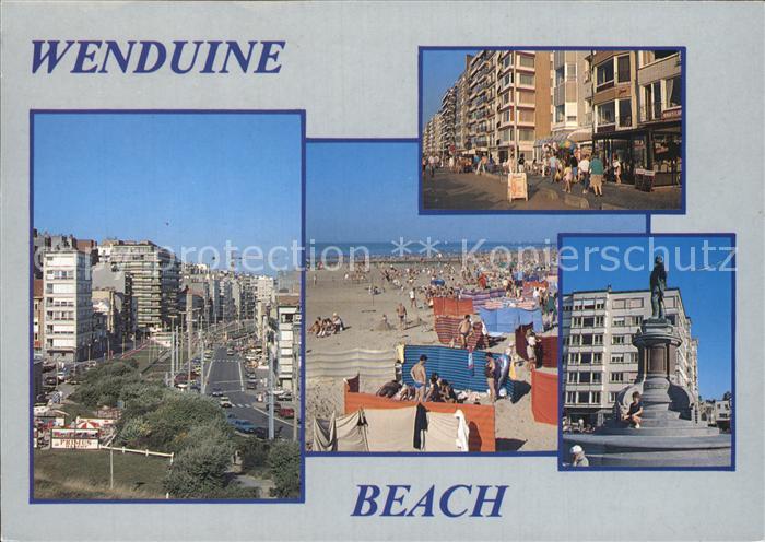 Wenduine Strand Denkmal Promenade