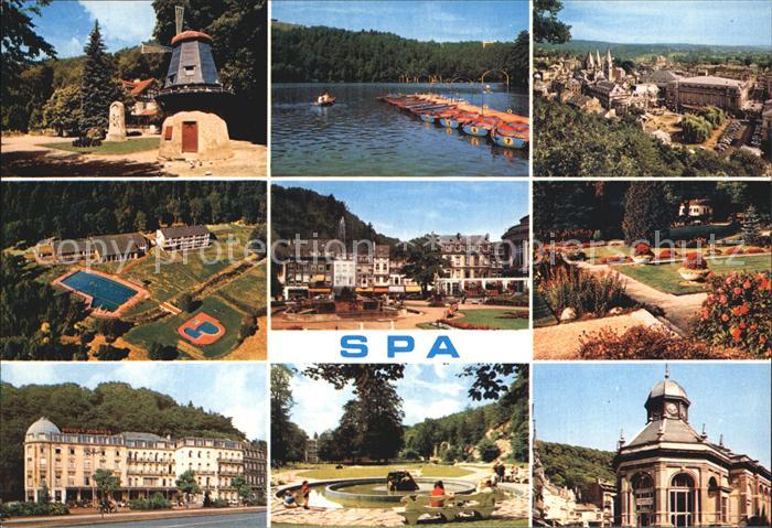 Spa Liege Windmuehlen Park Fliegeraufnahme See