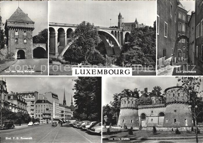 Luxemburg Luxembourg Pont Adolphe Coin pittoresque Les trois Giands