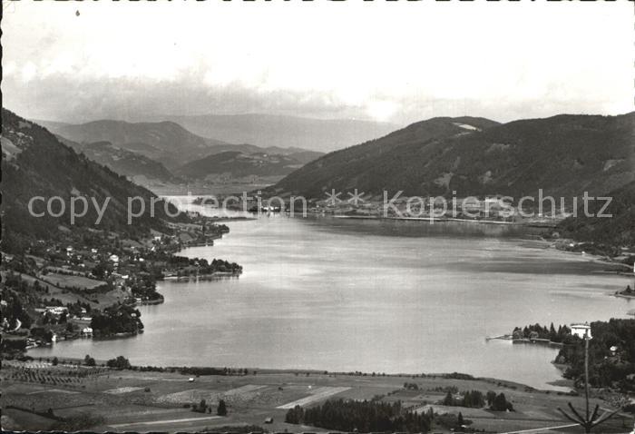 Ossiachersee Fliegeraufnahme