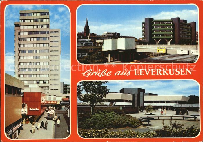 LEVERKUSEN  CITY Stadtautobahn Hochhaus