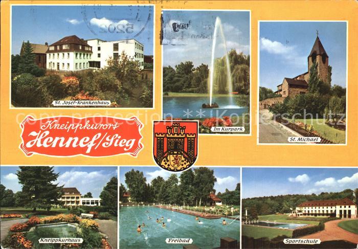 Hennef Sieg Sankt Michael Freibad Sportschule Kneippkurhaus Kurpark