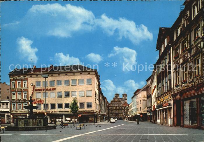 BRAUNSCHWEIG  CITY Kohlmarkt Marienkirche Gewandhaus
