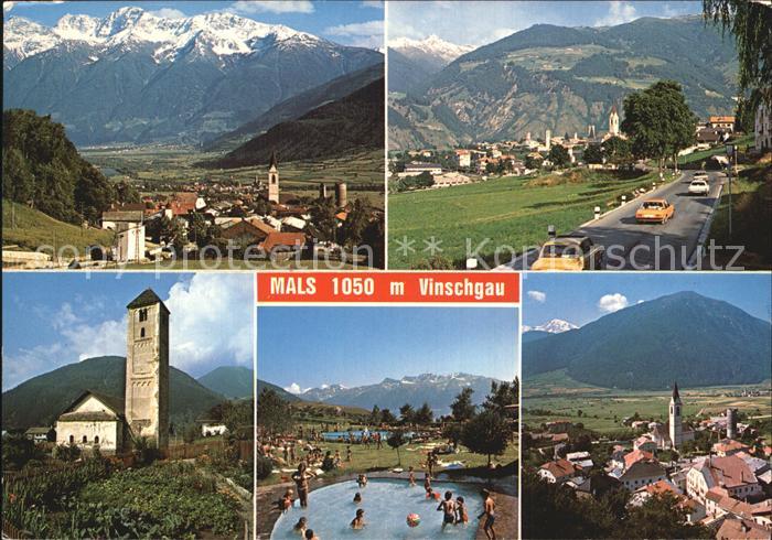 Mals Suedtirol Kirche Schwimmbad