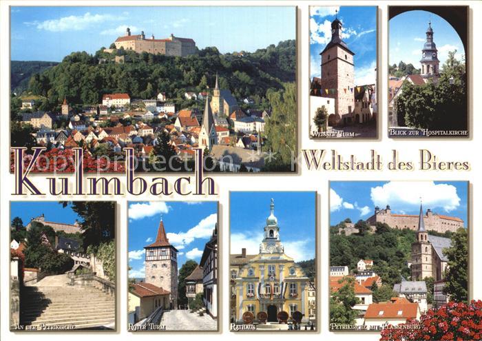 Kulmbach Bayern Rathaus Roter Turm Weisser Turm