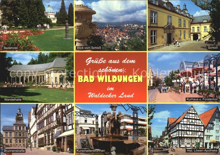 Bad Wildungen Badehotel Brunnenstrasse Fuerstenhof Schloss
