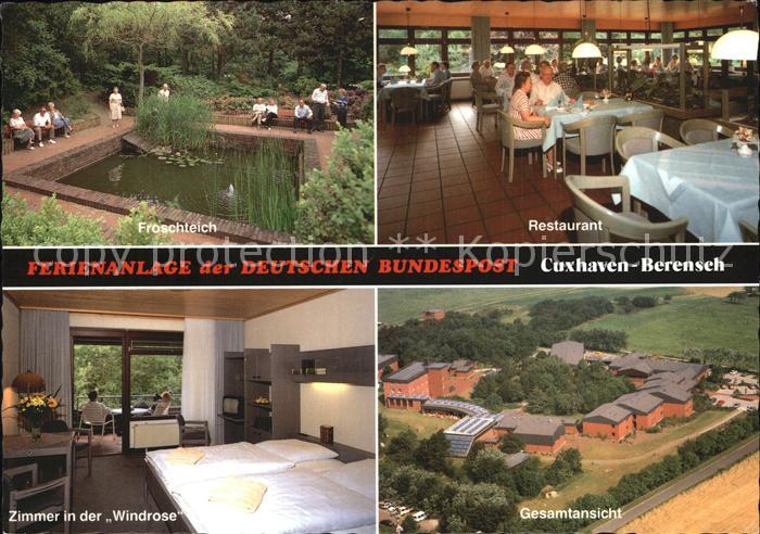 Berensch Fliegeraufnahme Ferienanlage der Deutschen Post Zimmer Restaurant Frosc