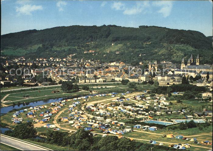 Echternacherbrueck Fliegeraufnahme Campingplatz