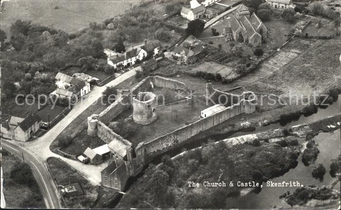 Monmouthshire Fliegeraufnahme Schloss