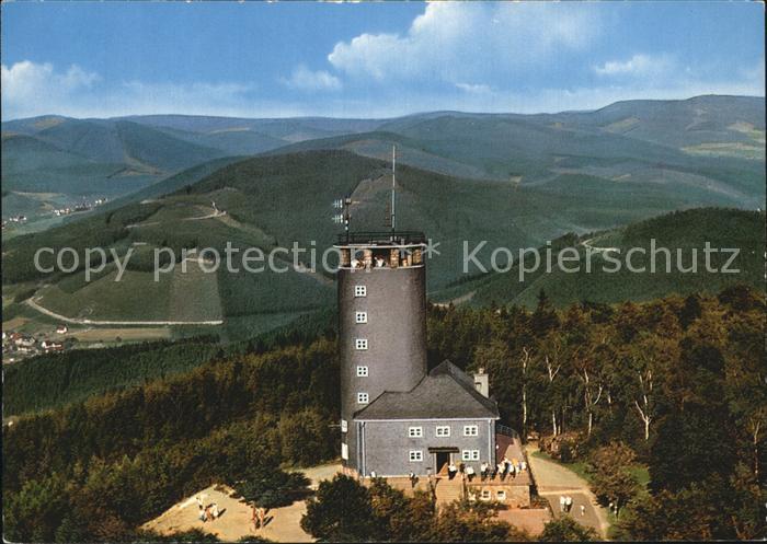Hohe Bracht Fliegeraufnahme Aussichtsturm